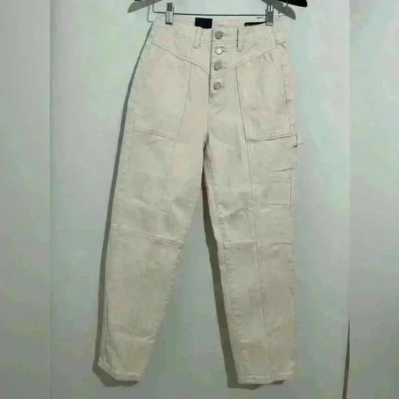 Anthropologie Blank NYC The Baxter in Natural Pant Size 25 NWT - Picture 3 of 9